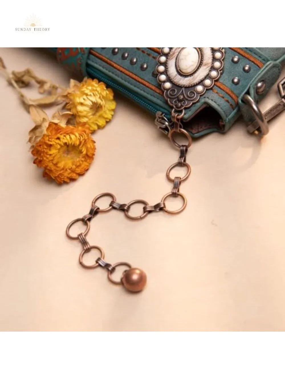 Western Concho Chain Belt Women Adjustable